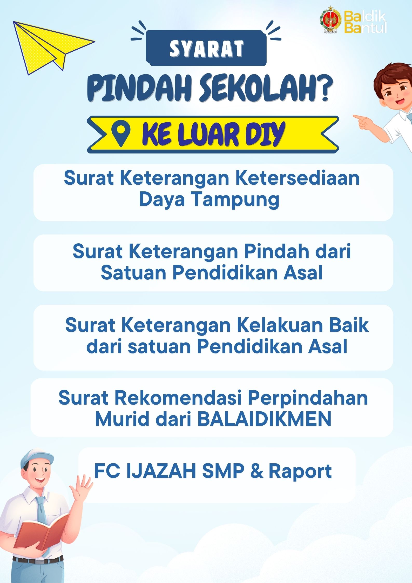 Pindah Sekolah ke Luar DIY
